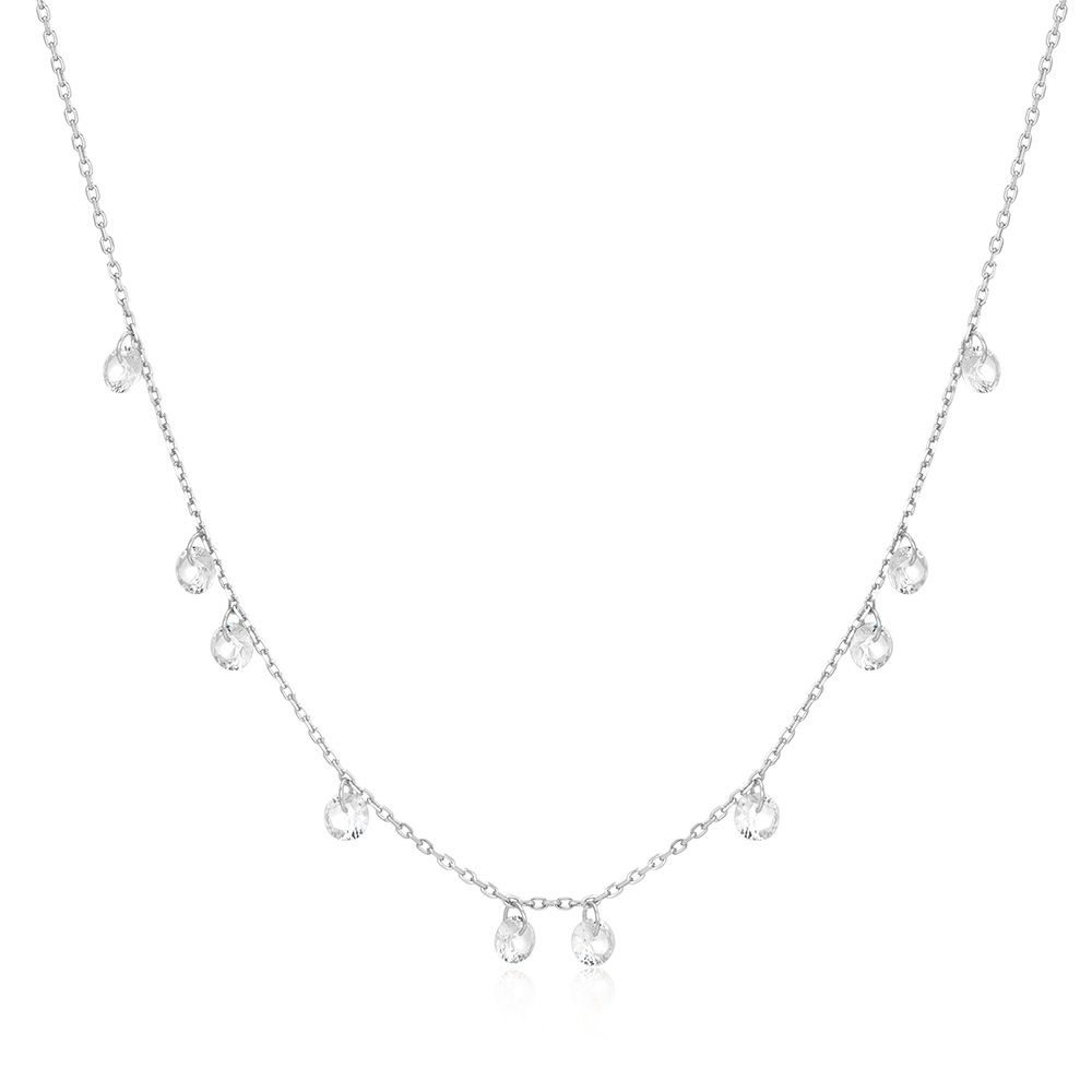 아니아하이에 [1월23일출고]실버 드롭렛 스테이션 925 실버 목걸이 N074-08H