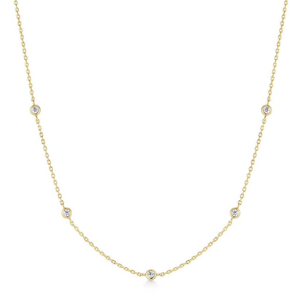 아니아하이에 [1월23일출고]골드 클래식 베젤 세팅 스테이션 925 실버 목걸이 N074-02G