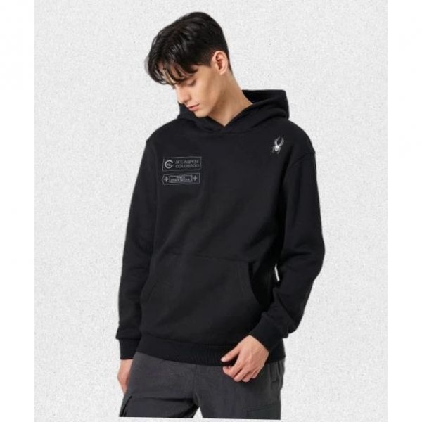 SPYDER <매장정품> 스파이더 SPYDER 남성 패트롤 기모 후드 티셔츠 SPKWCNHD302MBLK V2SDE 1408795