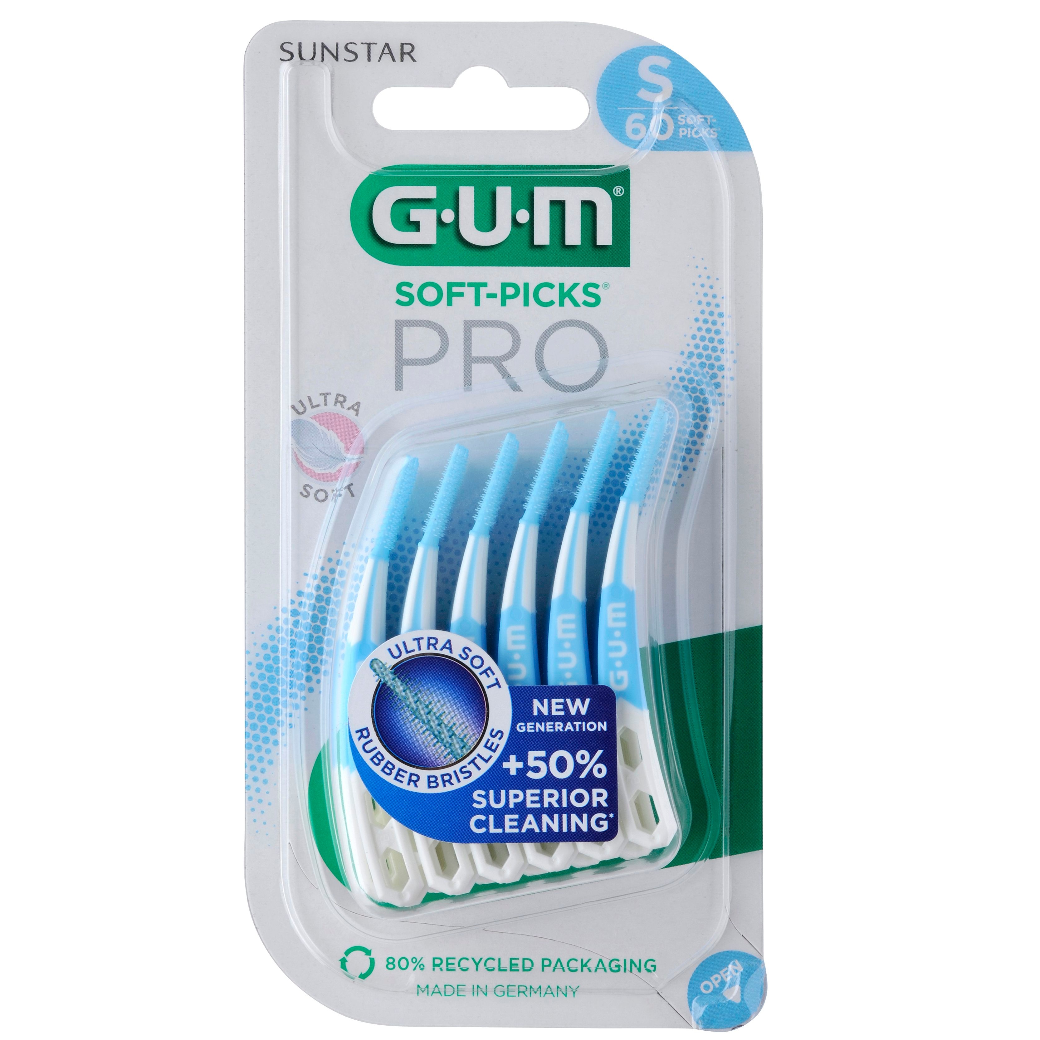 선스타검 GUM 치과 부드러운 일회용 치간칫솔 코스트코 어드밴스드 프로 소프트픽(60p) 689(S)