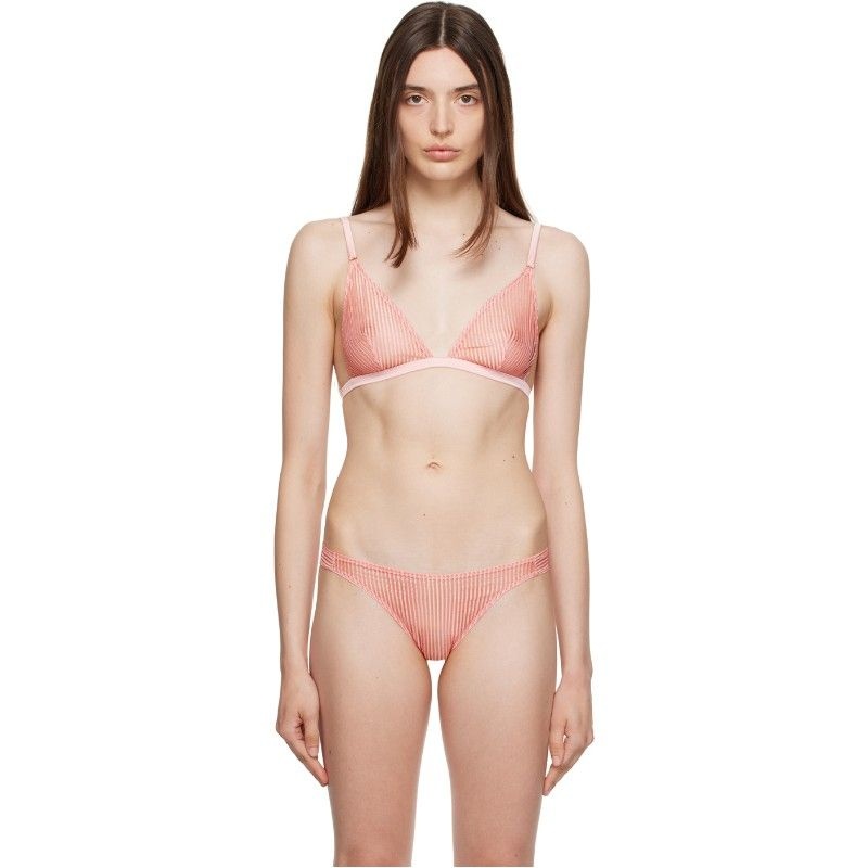 KIKI DE MONTPARNASSE 키키 드 몽파르나스 핑크 스트라이프 브라 231015F073012