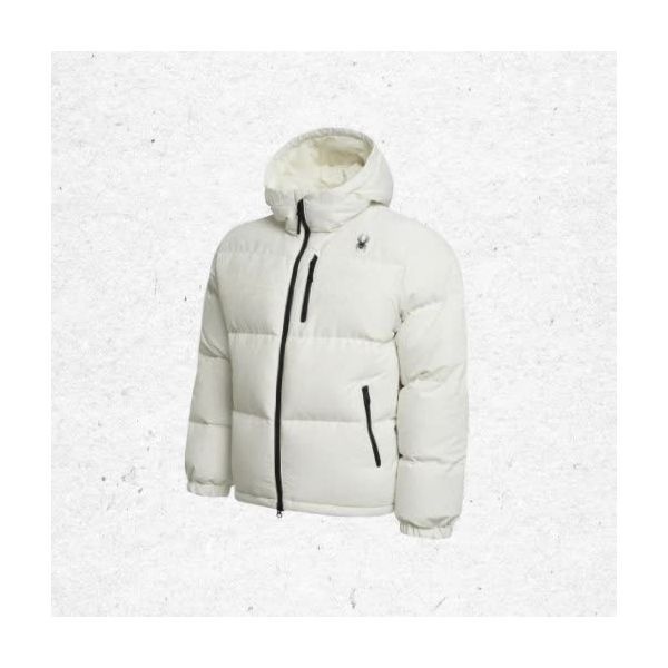 SPYDER <매장정품> 스파이더 SPYDER 남성 자카드 패턴 후드 다운 자켓 SPHWCNDJ302MWHT V2SDE 1347744