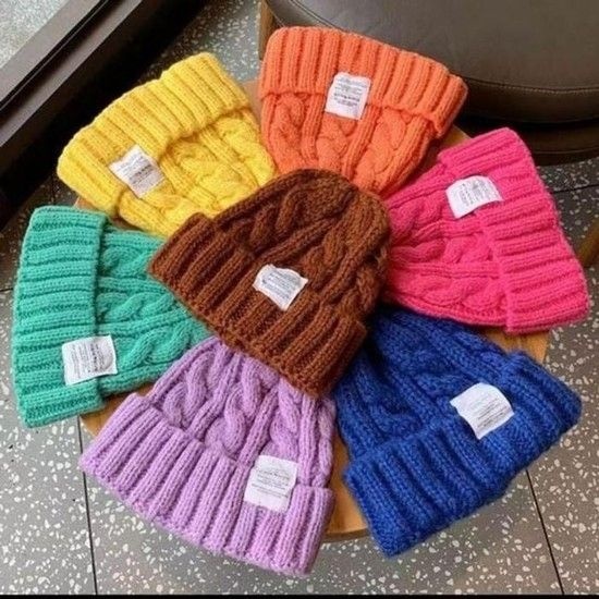 [라일리여성의류] Rly 커플룩겨울모자 패션모자 써멀 니트비니 꽈배기비니