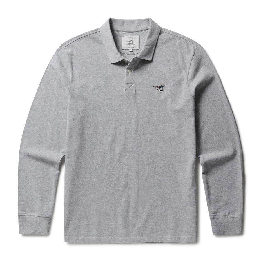 헨리코튼 피케 폴로 긴팔티셔츠 AQTAM25901GYX