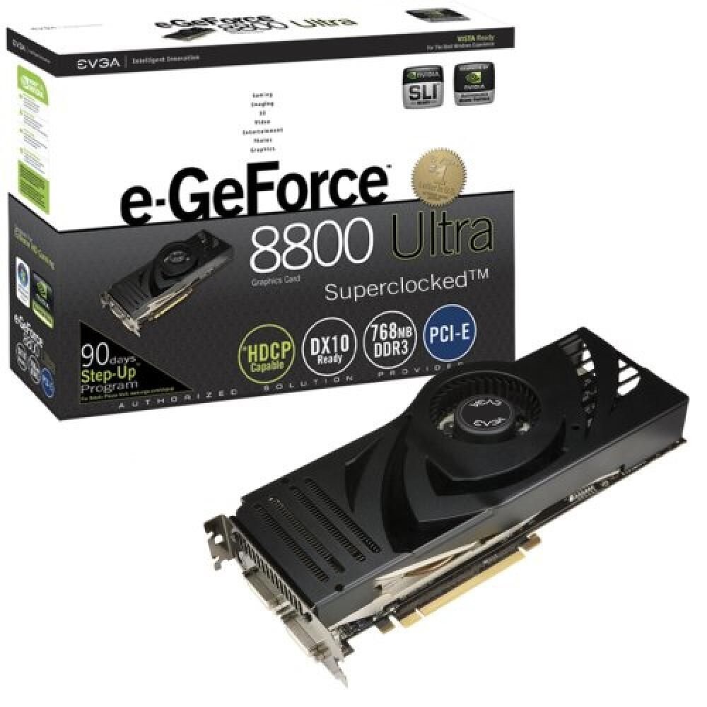 [해외] EVGA e-GeForce 8800 Ultra Superclocked 768MB PCI-Express 그래픽 카드 768-P2-N887-AR