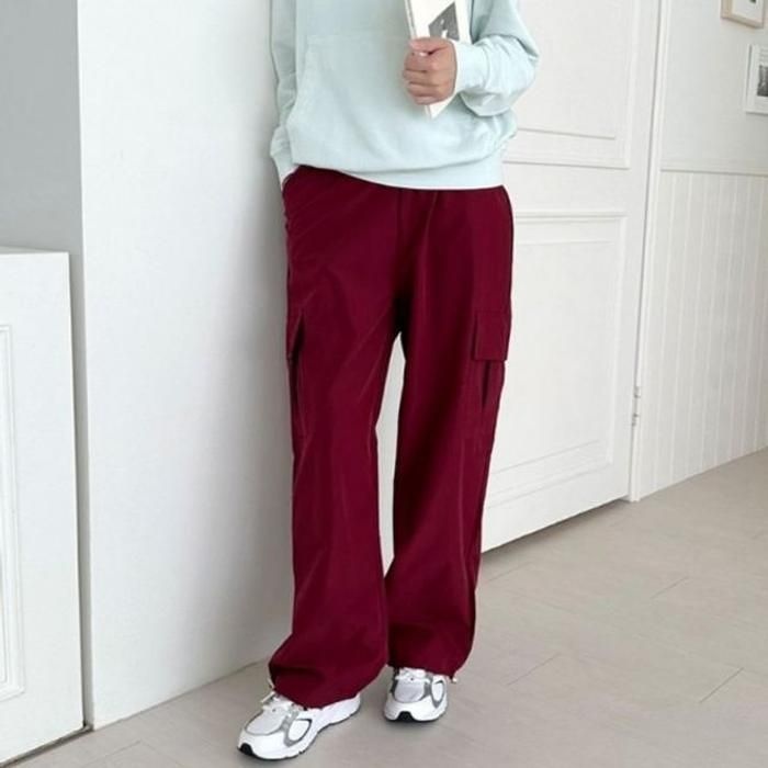 [라일리여성의류] Rly Y2K 레이디스 밴드 하의 트렌디 코드루즈 바지