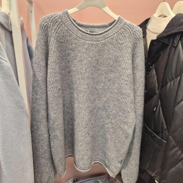 [스튜디오 에이지] 스튜디오AG HC13 루즈핏 골지 니트티 루즈 핏골지  니트티 M25 43SW27-3