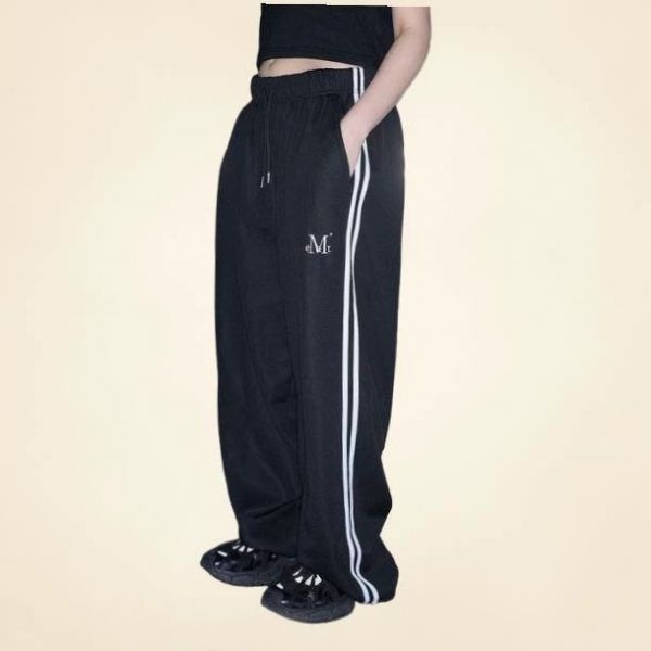 무센트 라칸 사이드 라인 스트링 와이드 팬츠 남녀공용 3331043