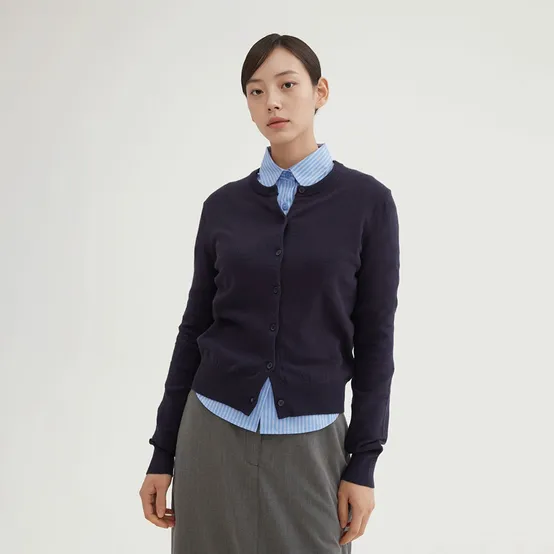 [소프트얀] 라운드넥 카디건