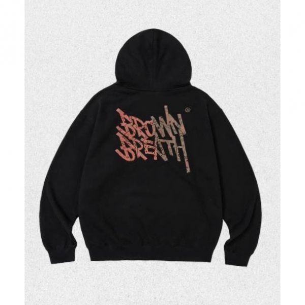 <매장정품> 브라운브레스 BROWNBREATH PAISLEY TAG HOODIE - BLACK BKWMHDN01BK 1387209