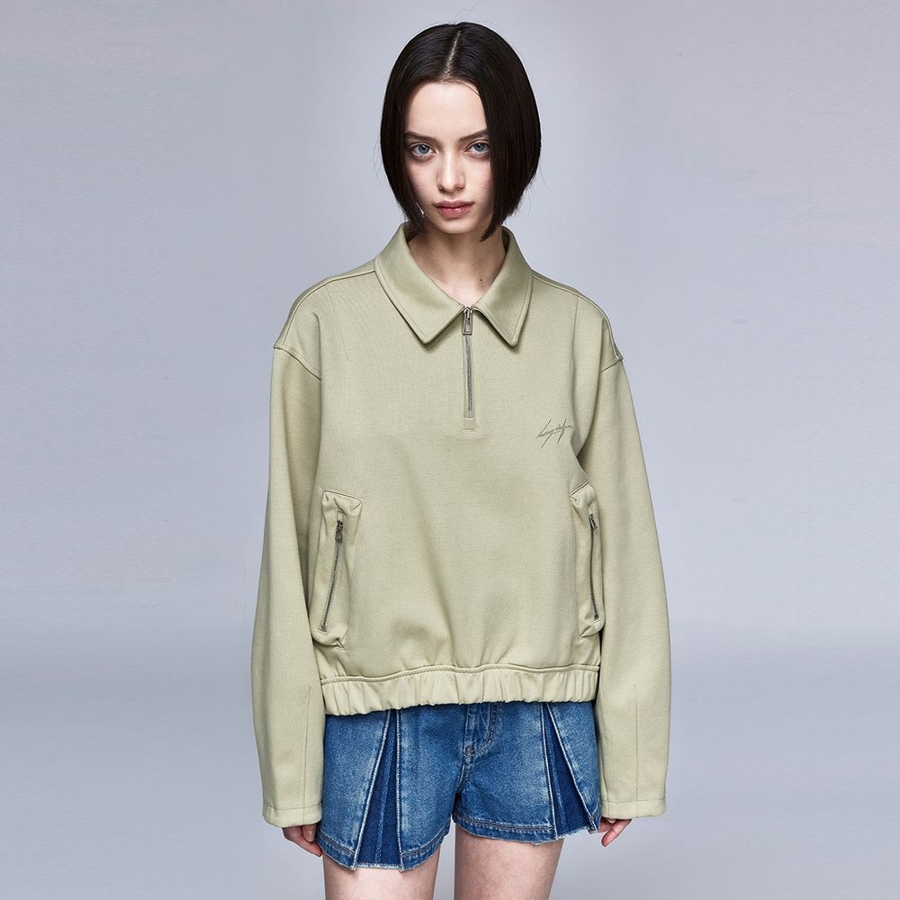 [롯데백화점] 송지오 우먼 송지오 Bright Stars 페인티드 카라 스웻 그린 WH2TS310GE LE1220845686