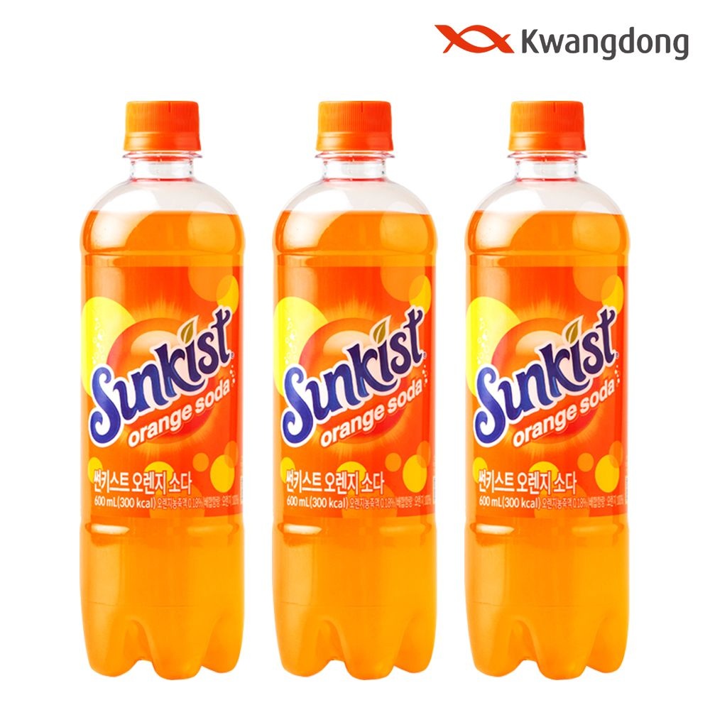 [광동][광동직영] 썬키스트 오렌지소다 600ml x 24pet  : 롯데ON