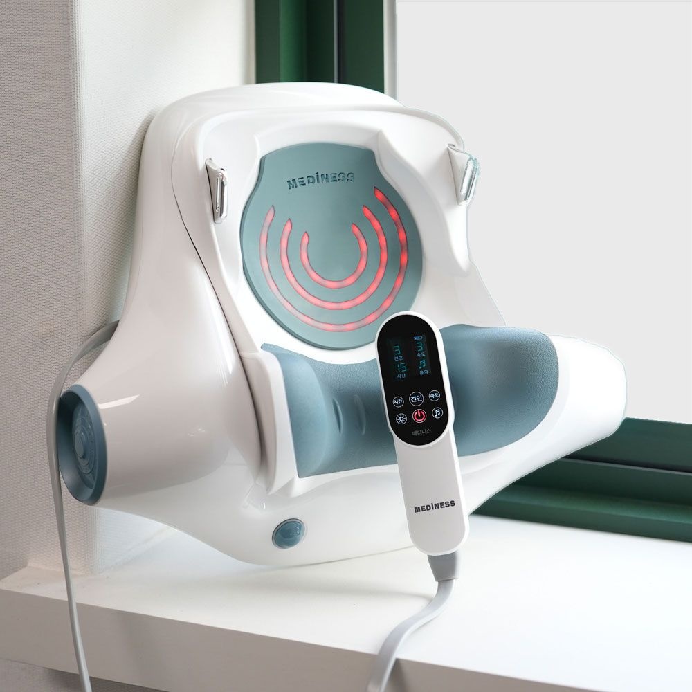 (주)미래바이텍 리퍼 메디니스 거북목 목디스크 치료기 굽은 목 어깨 일자목 경추 스트레칭 견인기 안마기 마사지기