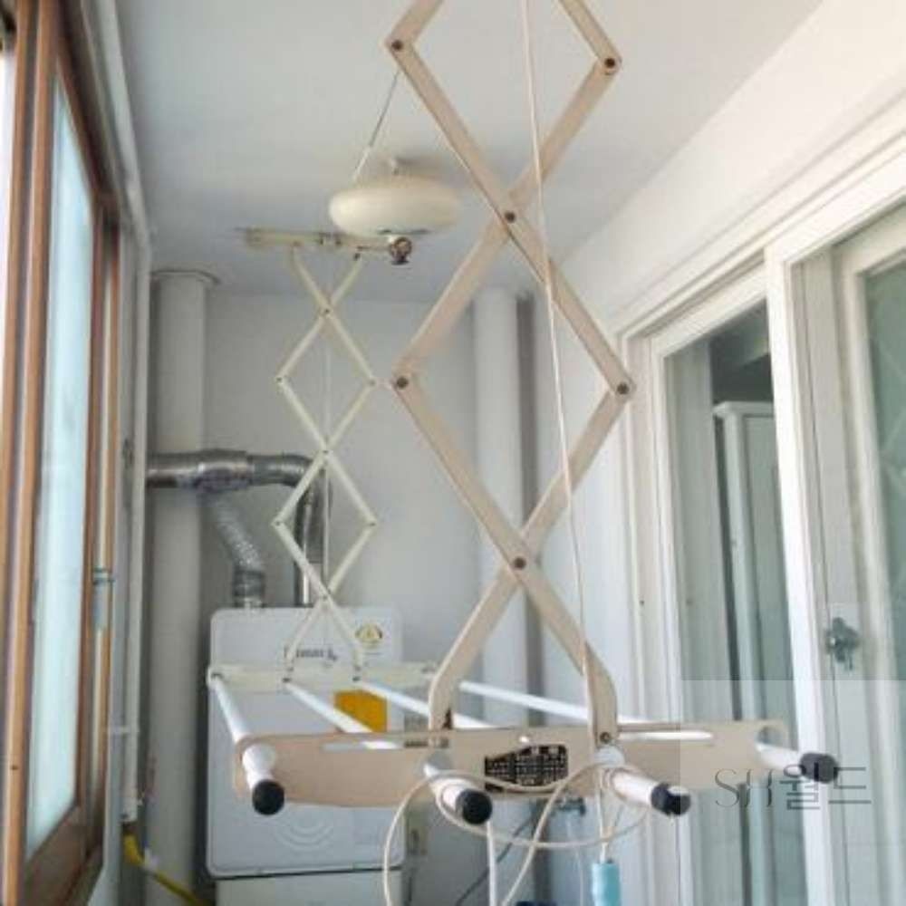 SH월드 반자동건조대 CH4180 웰렉스 베란다빨래걸이 베란다빨래건조대 베란다건조대