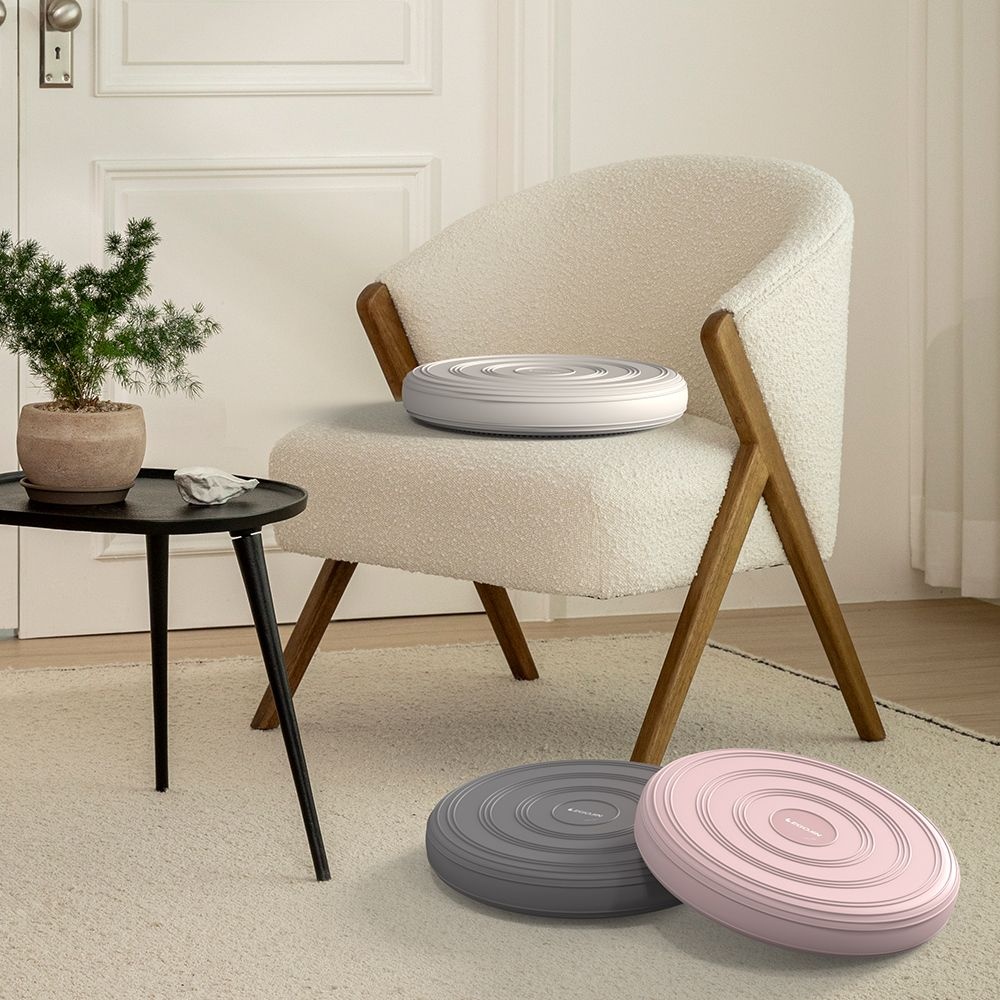 이고진 밸런스 쿠션 코어 운동 의자 안장 방석 쇼파 벤치 사무실 자세교정 등쿠션