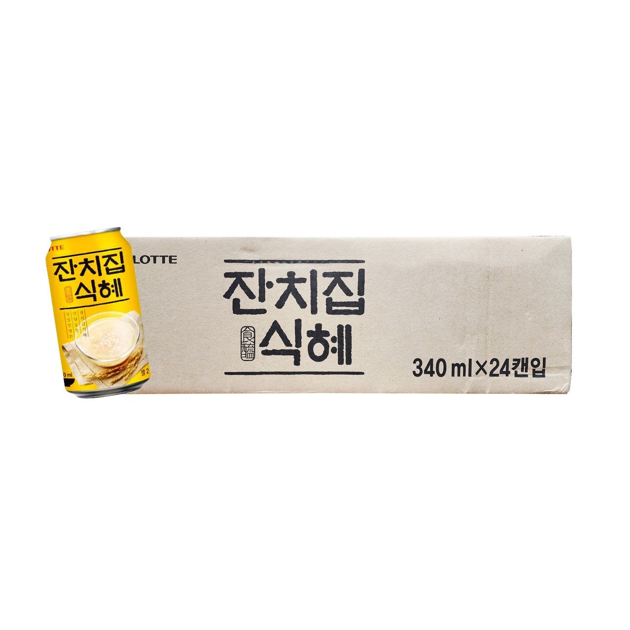 [온누리7%혜택]롯데 잔치집식혜 캔 340ml(24개입)
