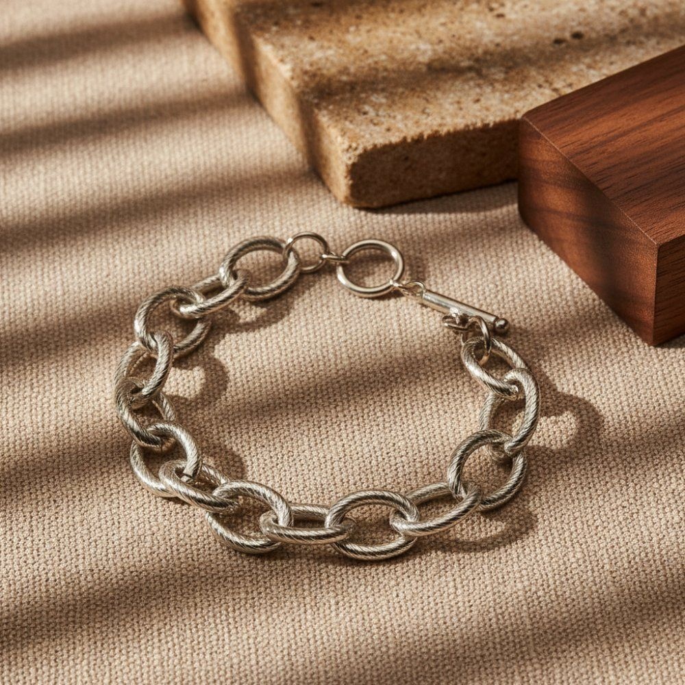 굵은 왕체인 힙합 체인팔찌 스트릿 커플 우정 패션팔찌 13mm