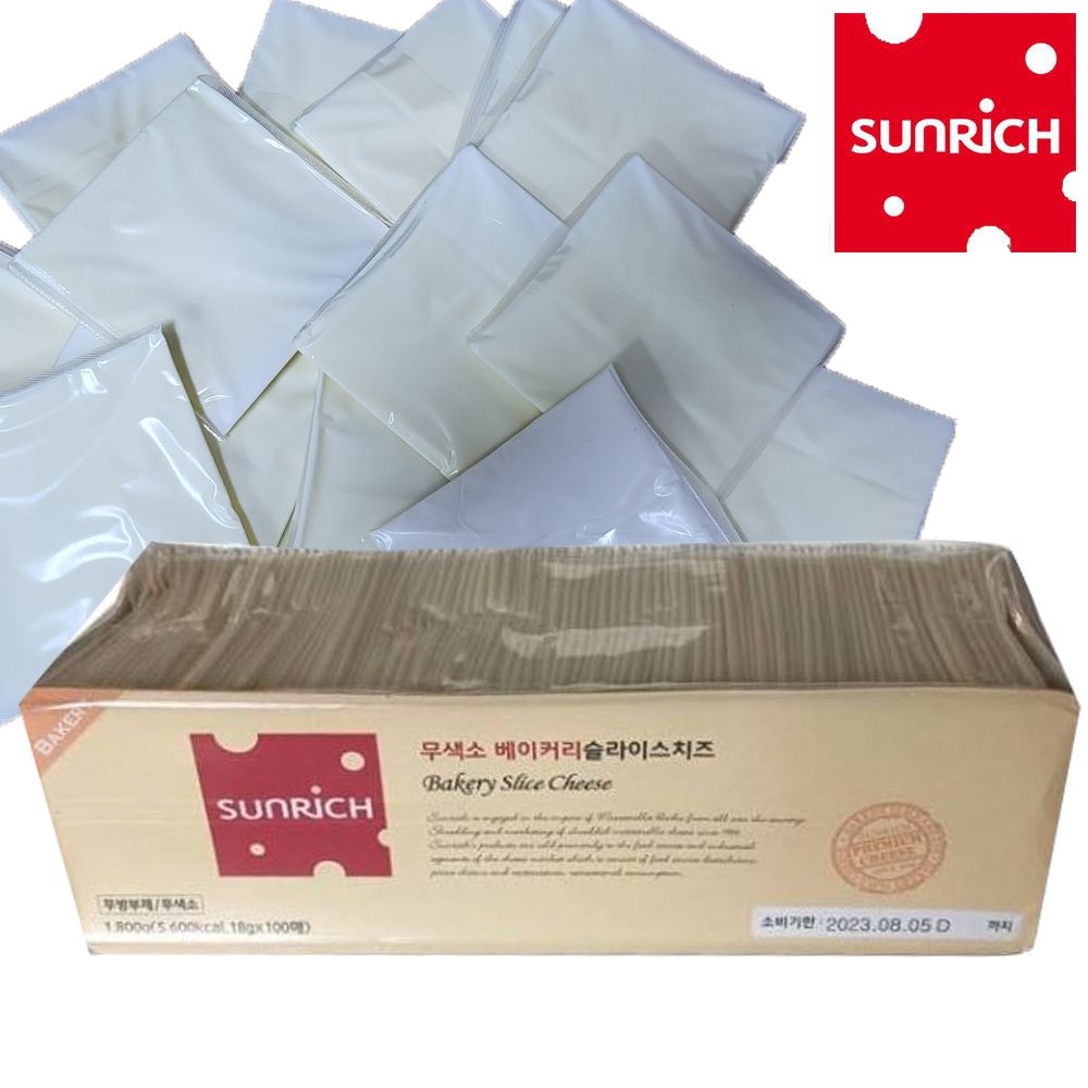 썬리취 무색소 베이커리 슬라이스치즈 1.8kg 100장