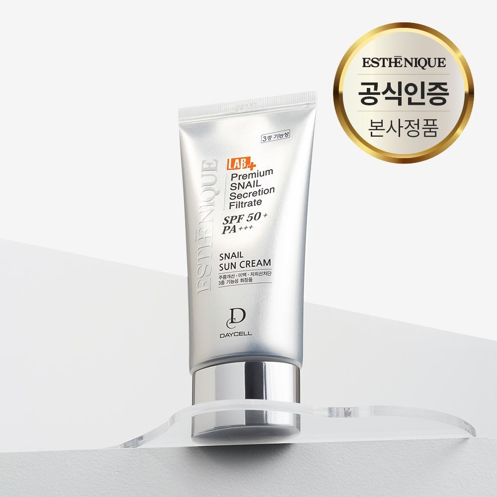 데이셀 에스테니끄 달팽이 선크림 70g (SPF50+) 끈적임없는 미백 톤업 선크림