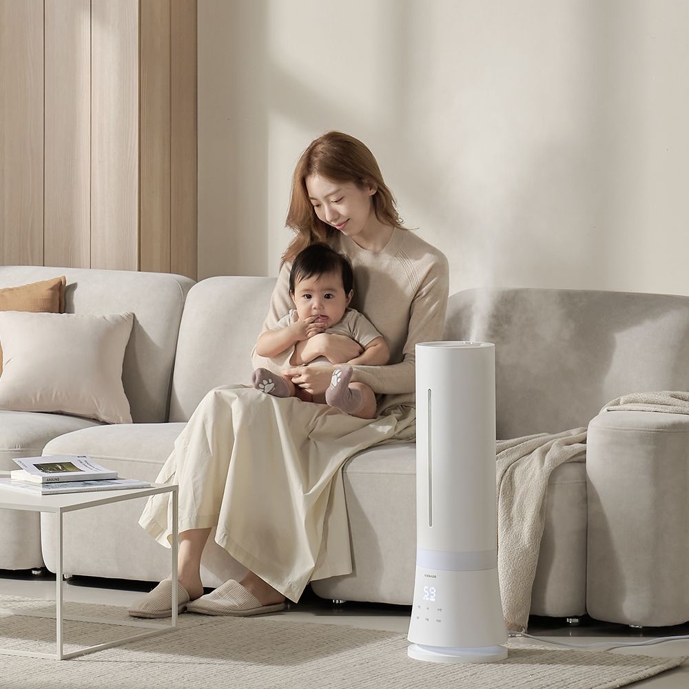 에어메이드 [S급 리퍼]가열 살균 열풍 건조 세척 9L 대용량 타워 가습기 아쿠아마린 AMH-9002 리퍼비시 상품