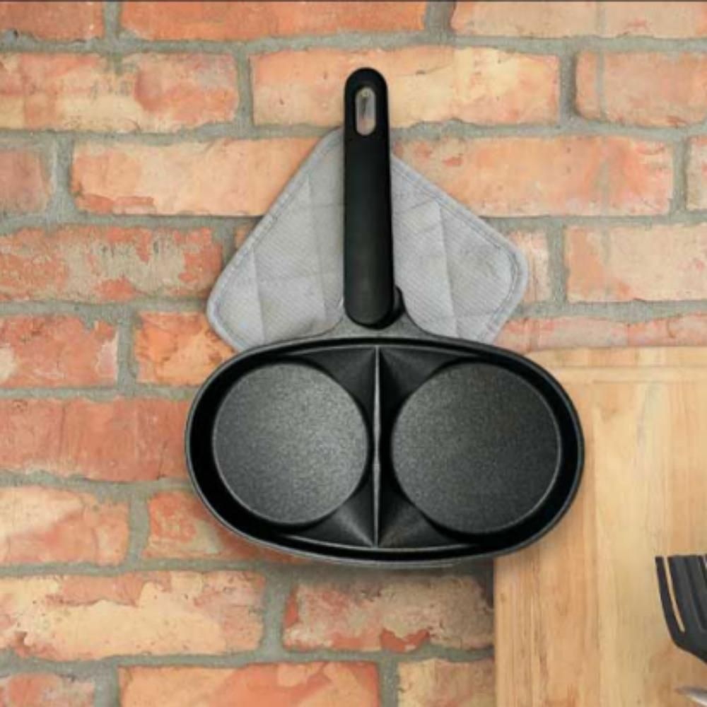 2구 에그팬 후라이팬 계란 다용도 주방 팬케이크