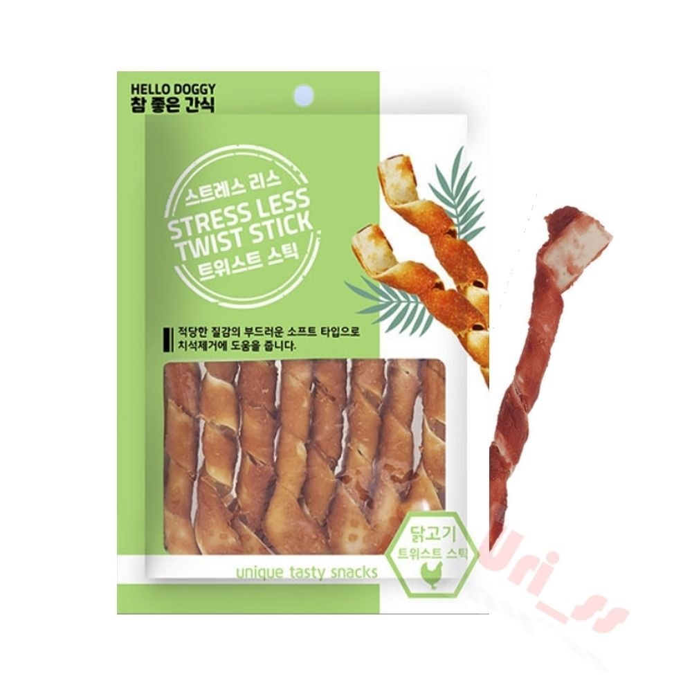 우리상회 참좋은간식 트위스트 스틱 닭고기 닭고기맛 애견영양간식