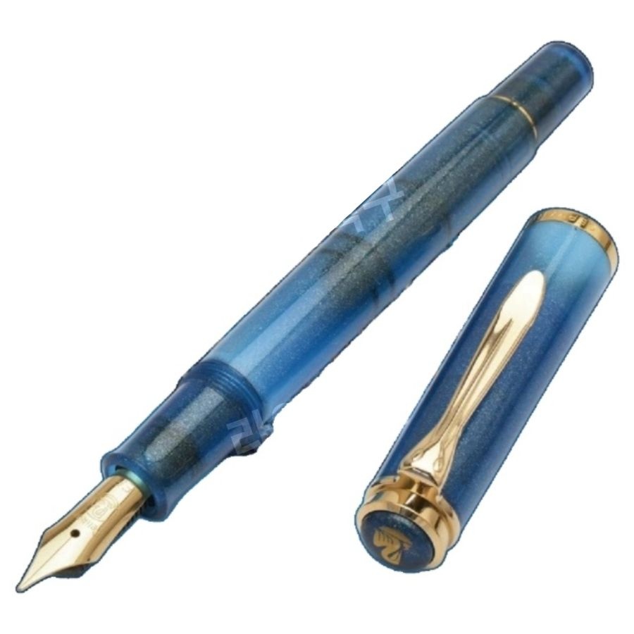 [해외] 펠리칸 만년필 클래식 M200 골든 라피스 입문용 취업 입사 졸업 선물