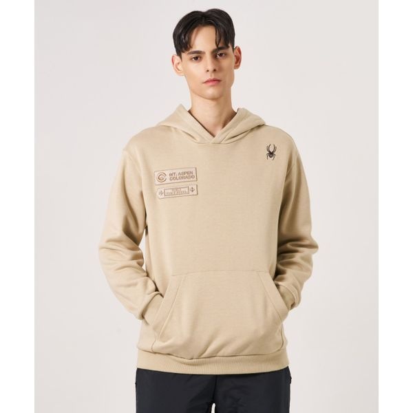 SPYDER <매장정품> SPYDER 스파이더 남성 패트롤 기모 후드 티셔츠 SPKWCNHD302MBEG 911591