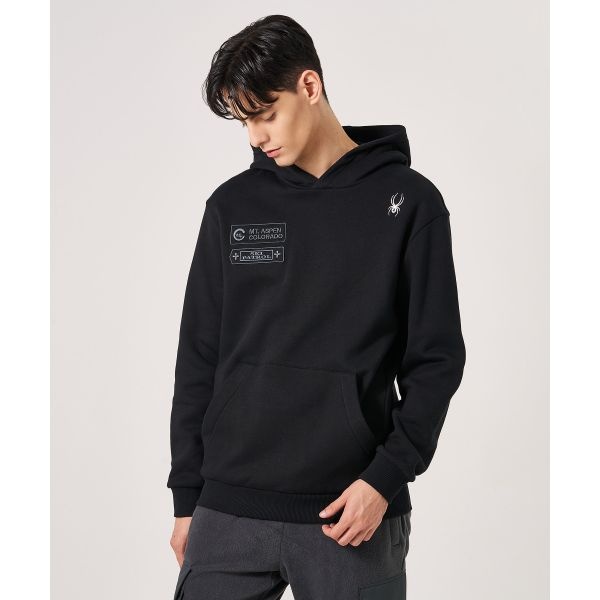 SPYDER <매장정품> SPYDER 스파이더 남성 패트롤 기모 후드 티셔츠 SPKWCNHD302MBLK 911501