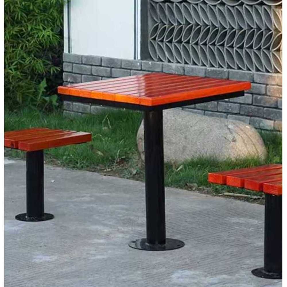 [해외] 야외 장기판 테이블 공원 마작 방부목 바둑판 노인 좌식 간이 오목 쉼터