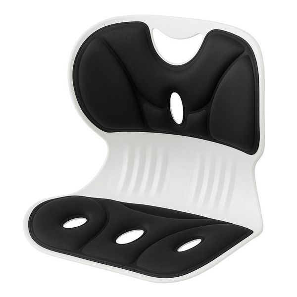 보드겜 자세 교정 척추 교정 등받이 좌식 의자 블랙 J691