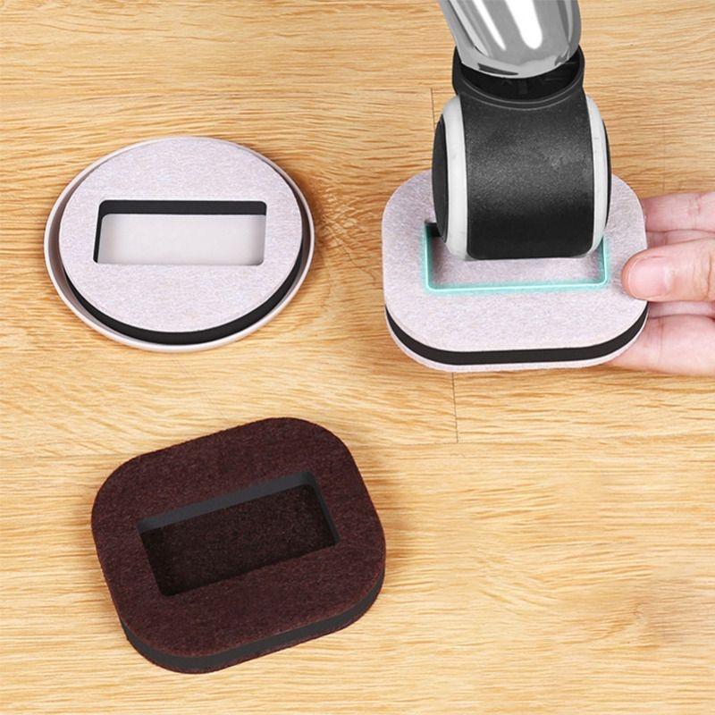 [패션플러스][느낌상점]의자 바퀴 고정 소음 방지 바닥 보호 커버 고정캡 자국 끌림 패드 스크래치 카펫 가정집