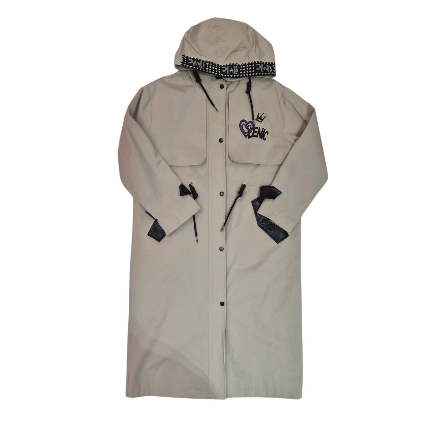 르니앤맥코이 여성 허리 스트링 르니 후드 트렌치코트 MN04BY002HJY