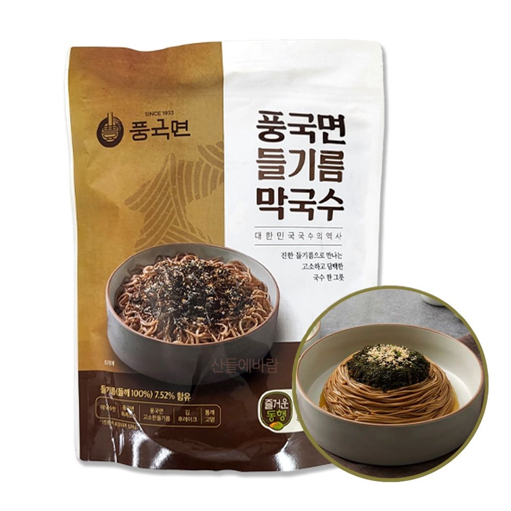 상세페이지참조 풍국면 들기름 막국수 133g x 6인분 들기름막국수 메밀국수