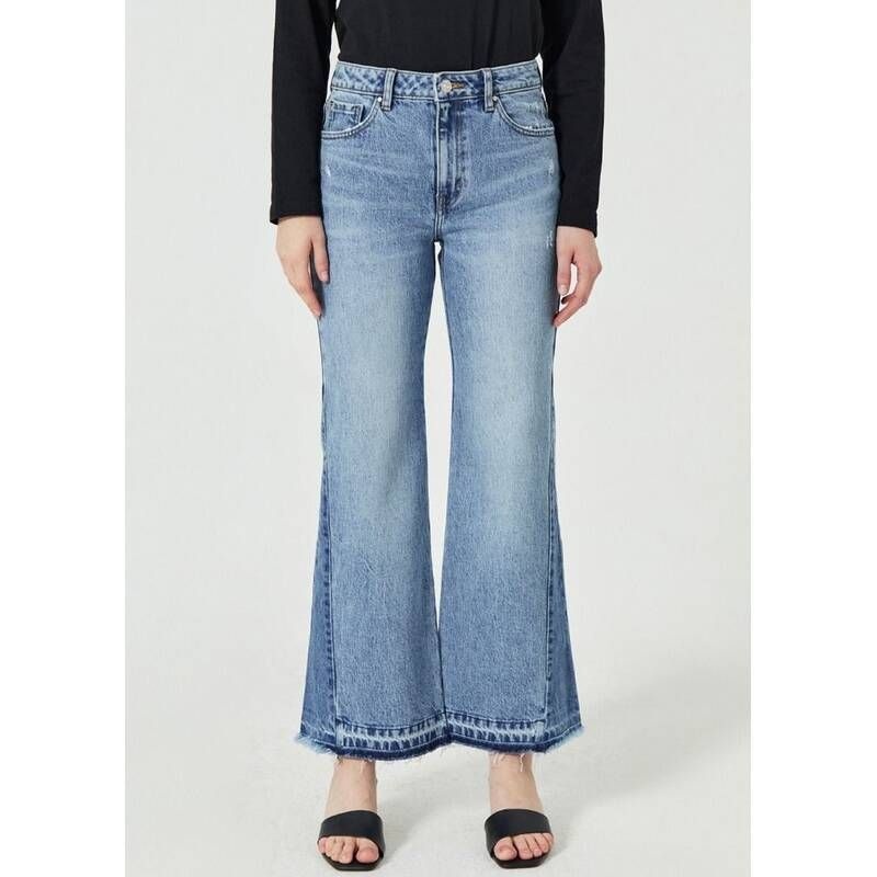 <매장정품> 게스 GUESS 여성 프리미엄 사이드 배색 플레어 붓컷 YO1D7007 556193