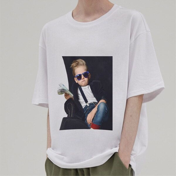 [밴웍스] Arrogant Rich Boy 오버핏 반팔 티셔츠 (VNDTS203) 2칼라