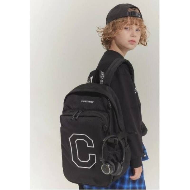 <매장정품> COVERNAT 커버낫 컬리지 스퀘어 백팩 블랙 CK2503BP01BK 861441