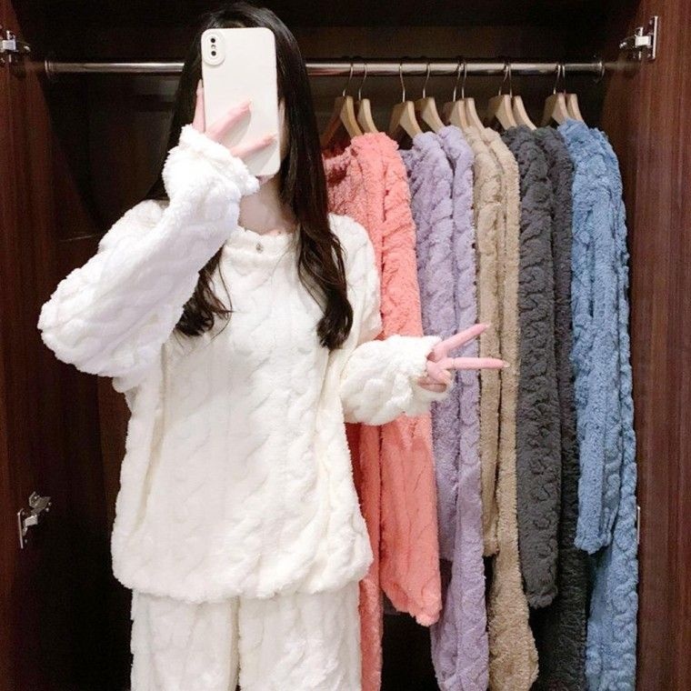 뿌뿌 소프트 양털 수면잠옷 상하세트 SD-251138