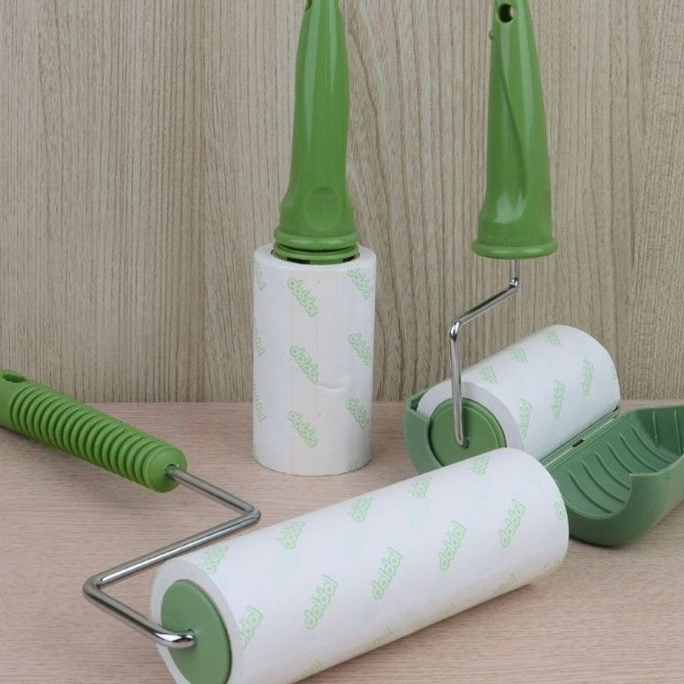 먼지제거 보풀제거 돌돌 테이프크리너 의류청소 휴대용 끈적이는 롤러형 반복사용