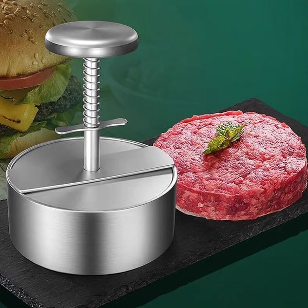 [교보문고] 보드겜 패티프레스 스테인리스 떡갈비 둥근 햄버거 8cm P638