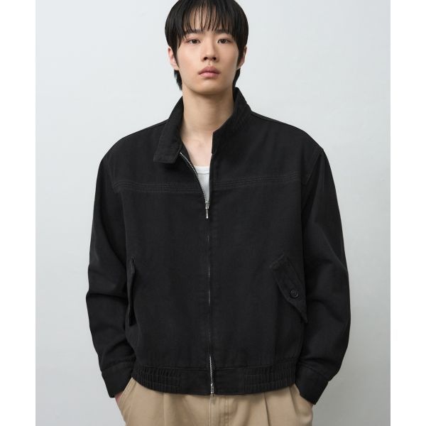 <매장정품> [2월 13일 배송] 드로우핏 DRAW FIT 이글 해링턴 워싱 자켓 [BLACK] DFJK6102BK 208595