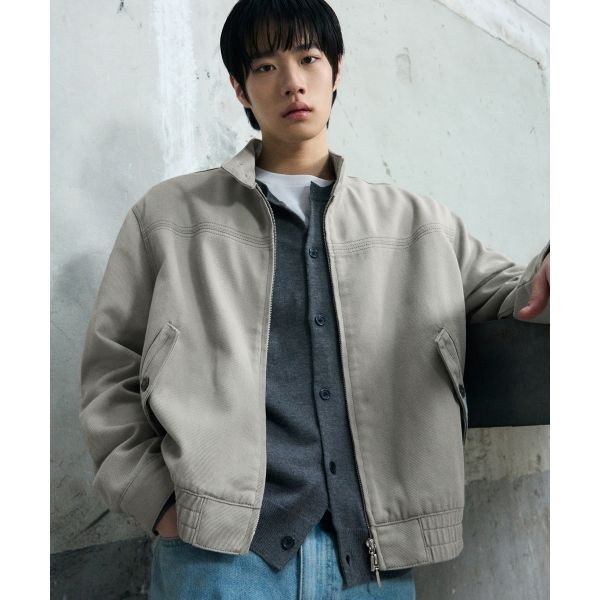 <매장정품> [2월 13일 배송] 드로우핏 DRAW FIT 이글 해링턴 워싱 자켓 [LIGHT GREY] DFJK6102LGY 208594