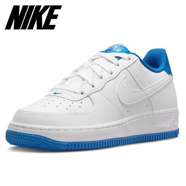 NIKE 나이키 [나이키] 에어포스 1 로우 에센셜 GS 스니커즈 화이트 라이트 포토 블루 DV1331-101