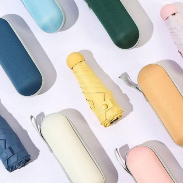 트레오바 3단 미니 양우산 여름 양산 우산 1P 자외선차단 우양산 케이스포함 휴대용 폭염 여행용