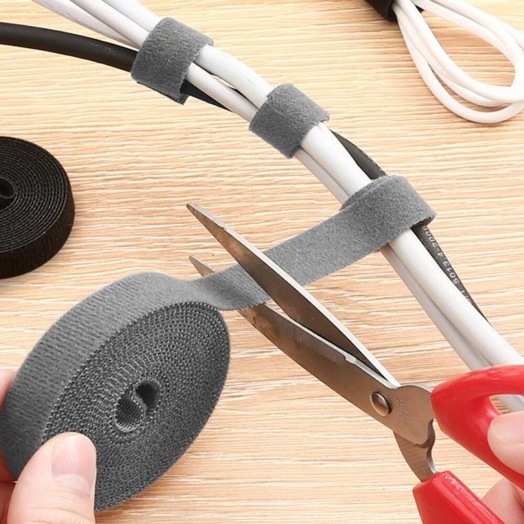 정리 바로픽한 벨크로 전선 테이프 롤 잘라쓰는 1.5m 타이 케이블 강력