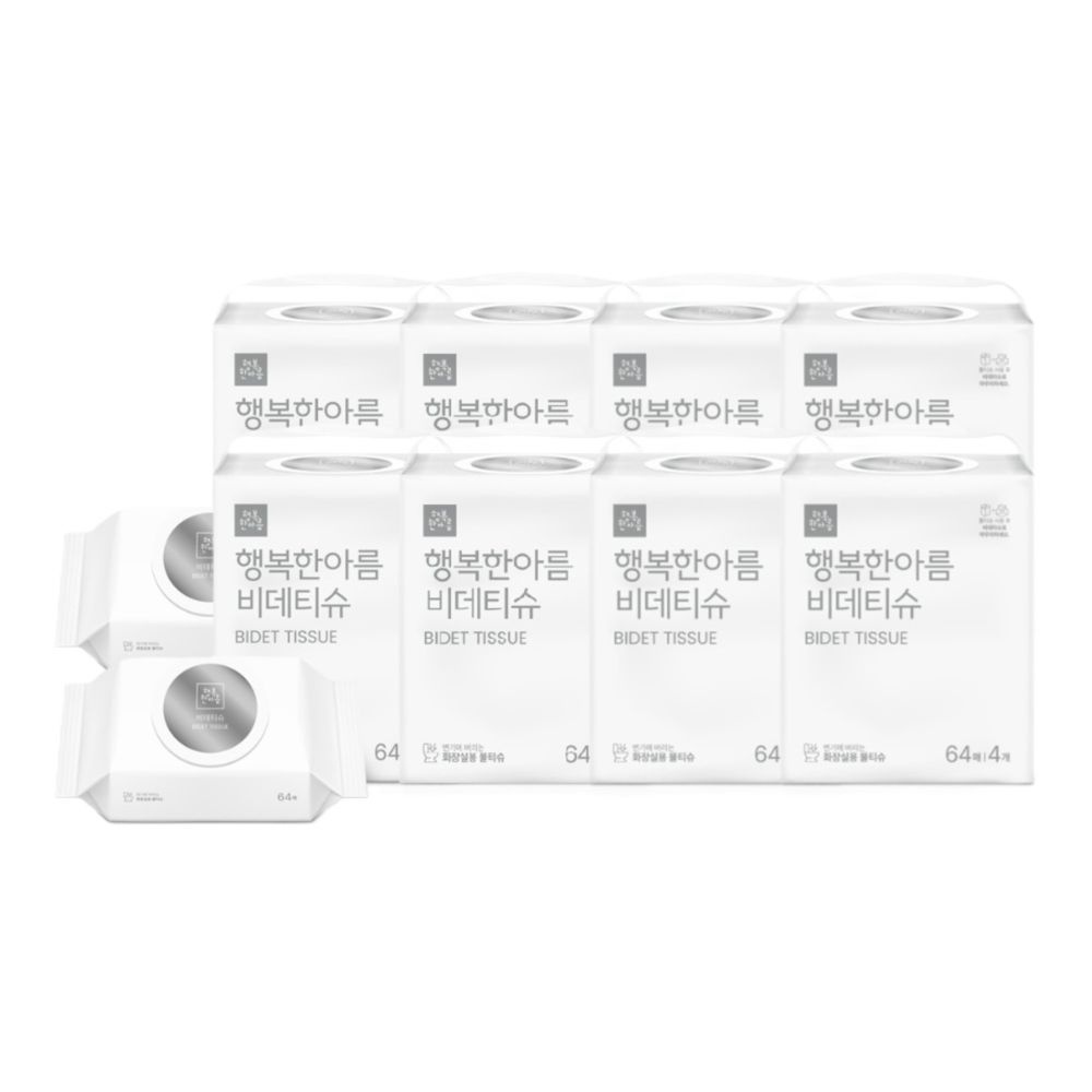 암웨이 행복한아름 비데티슈 64매입 x 16개