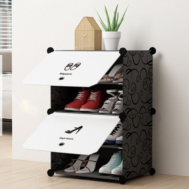 모아락스토어 모듈형 조립식 신발장 현관수납 조립식 신발장 신발 보관함