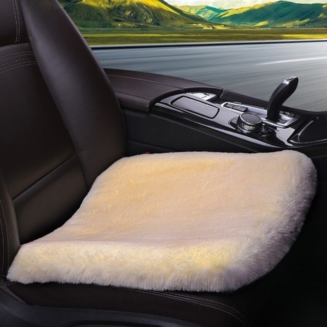 모아락스토어 따뜻한 래빗퍼 차량 털방석 방석 차량용 방석 시트 방석 자동차 방석