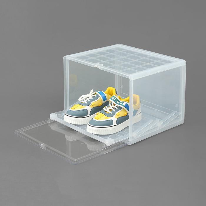 슈슈앤 슬라이딩 신발정리함(화이트) 간이 신발장