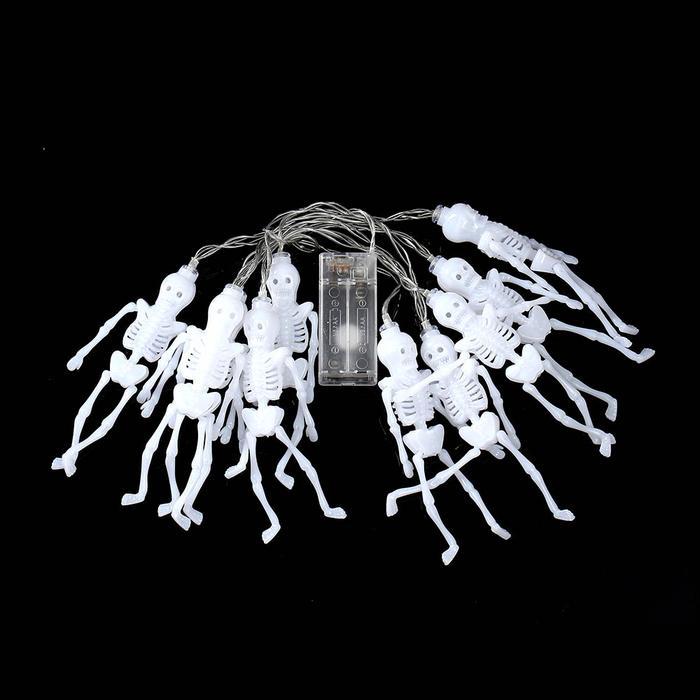10구 LED 할로윈 뼈다귀 이벤드 가랜드 전구(1.5M)